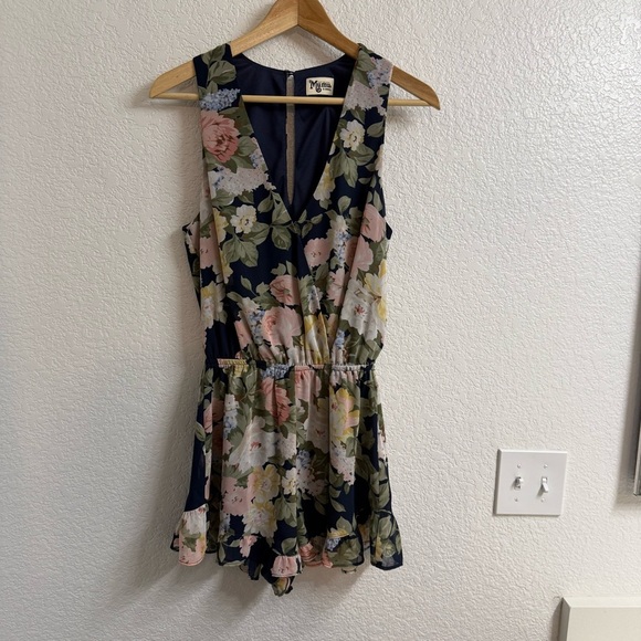 Show Me Your Mumu Floral Riri Romper Size XS - Picture 2 of 6
